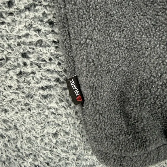 Vintage Polo Ralph Lauren Jacket Mens Large Gray Polartec Fleece Bomber Full Zip - Picture 13 of 15